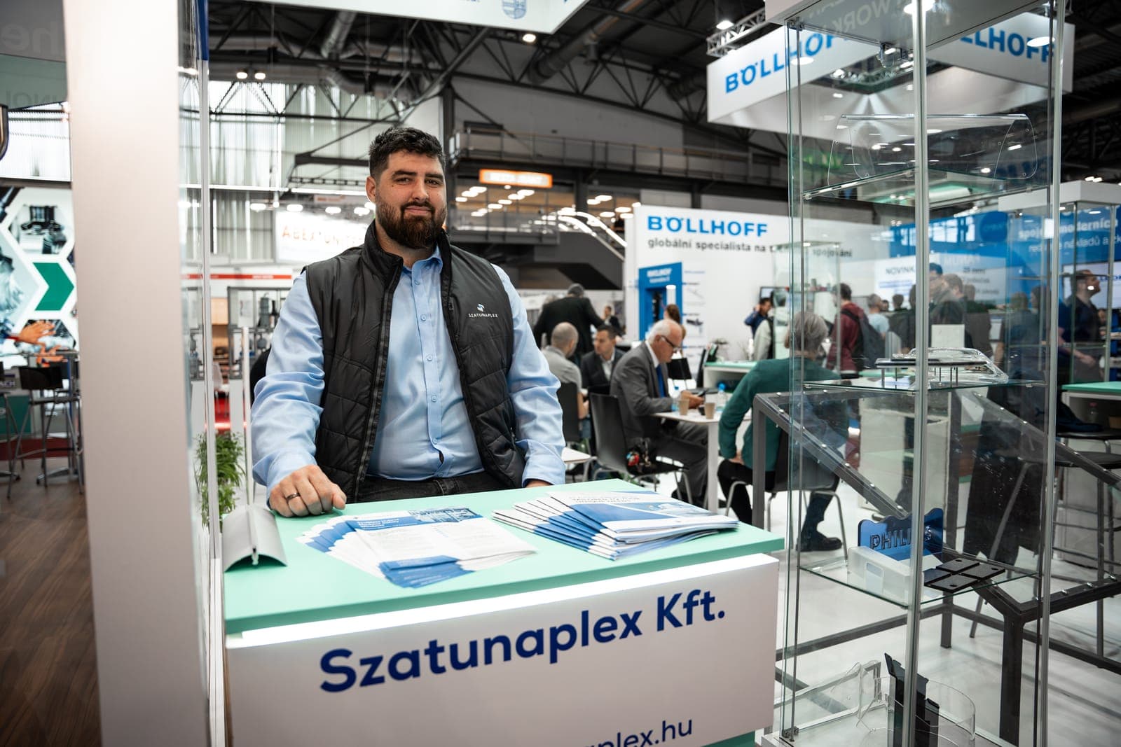 Szatunaplex standja a brnói ipari expón